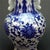 Large Chinese Blue and White Vase With Crackle Glaze and Handles For Sale In New York - Image 6 of 6