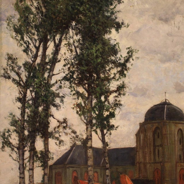 G. V. Hoven, Landscape, 1918, Oil on Canvas For Sale - Image 3 of 16