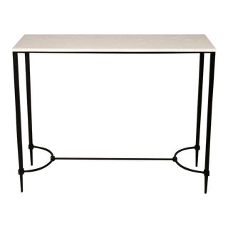 Mismatched Fuller Console With White Marble For Sale