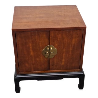 1980s Michael Taylor for Henredon 2 Door Nightstand For Sale