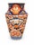 Imari Porcelain Antique 19th Century Japanese Imari Porcelain Vase— Hand-Painted Cobalt, Iron-Red & Gilt — Ribbed Form For Sale - Image 4 of 10