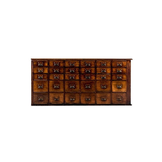 Large Mahogany Apothecary Drawers, Set of 2 For Sale - Image 3 of 16