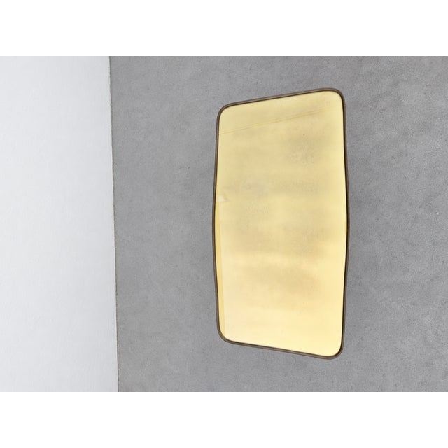 Metal Vintage Coffee Table in Brass and Glass, Italy, 1950s For Sale - Image 7 of 11