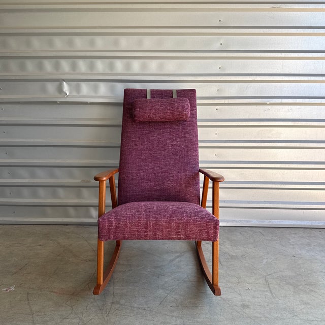 Börje Johansson Vintage Swedish Teak Johnason Rocking Chair For Sale - Image 4 of 12
