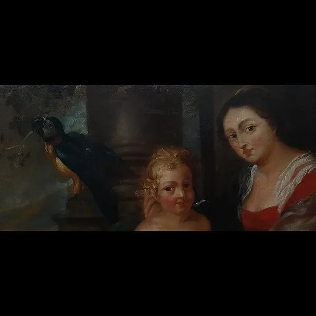 Pierre-Paul Rubens, The Holy Family Known as the Virgin and the Parrot, 1600s, Oil on Canvas For Sale - Image 5 of 6