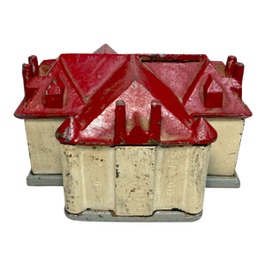 Rare Antique 1930's Westwood Bronze Memorial College Building Still Coin Bank