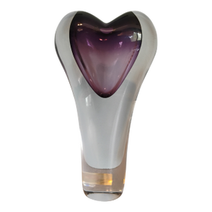 1960s Svoboda Karlov Hand Blown Art Glass Vase