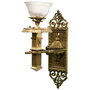Bronze & Copper Edwardian Era Torchiere Electric Wall Sconce, 2 Available