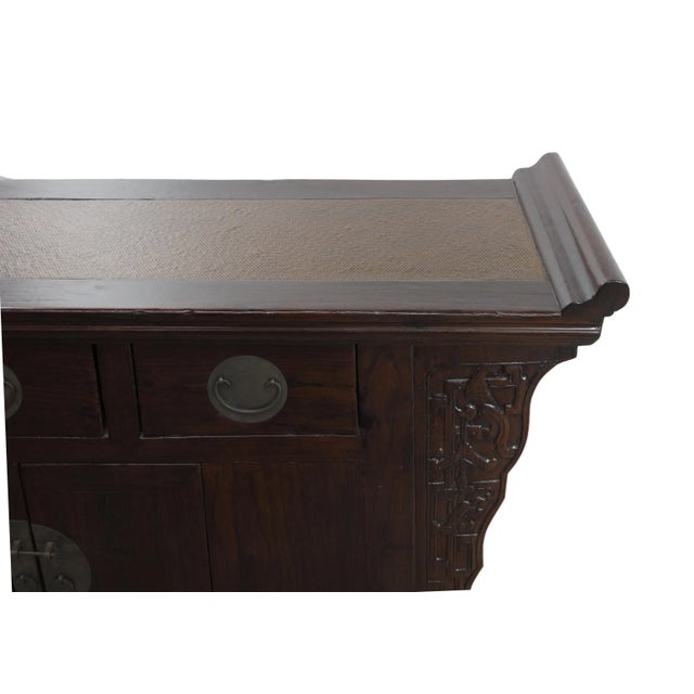 Wood Late 19th Century Antique Beijing Buffet Sideboard Altar For Sale - Image 7 of 11