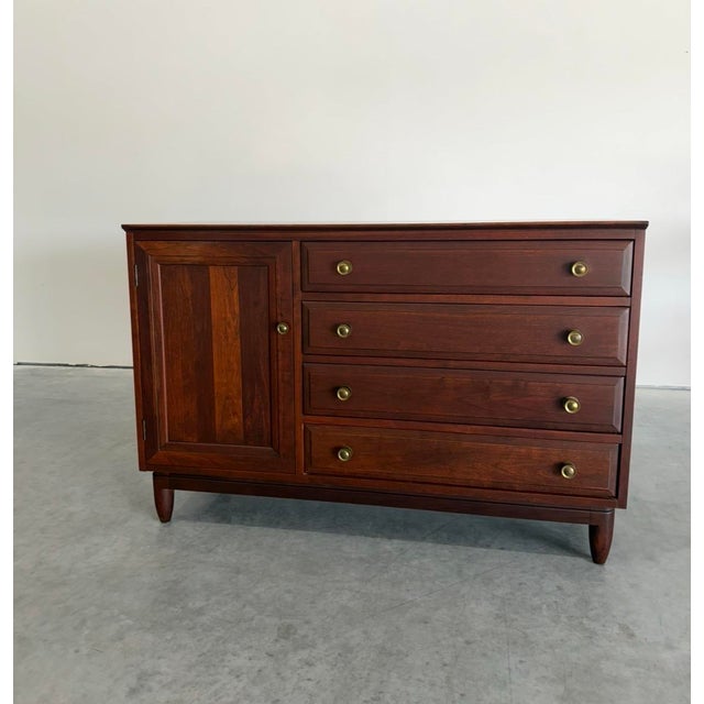 Wood Mid Century Willett Transitional Hutch For Sale - Image 7 of 7