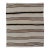 Turkish Vintage Kilim Rug With Ivory Field and Warm Brown Stripes For Sale