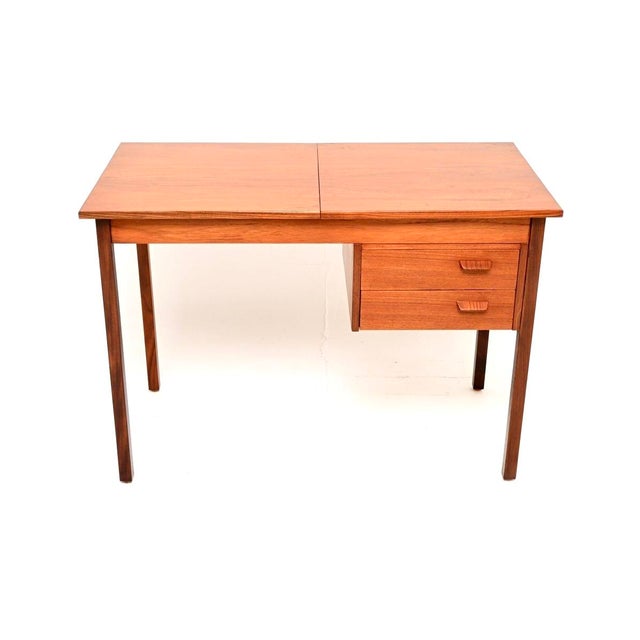 1960s Vintage Danish Teak Desk, 1960s For Sale - Image 5 of 12