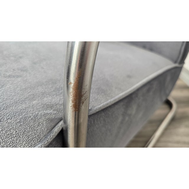 Gray Bauhaus Lounge Chair from Mücke Melder, 1940s For Sale - Image 8 of 14