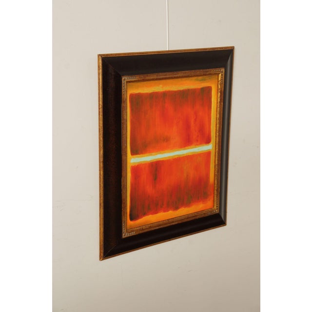 Modern Abstract Expressionism Framed Color Block Painting For Sale - Image 3 of 12