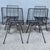 John Keal Mid-Century Modern Black Wire Side Chairs Designed by John Keal for Pacific Iron - Set of 4 For Sale - Image 4 of 11