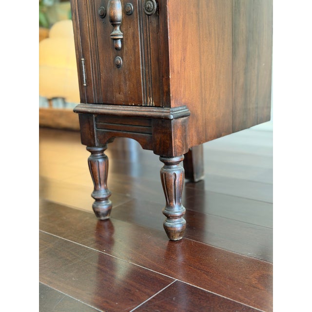 1930s Antique Circa 1930 North-Western Cabinet Co. Master-Craft Mahogany Secretary Desk — Antique Slant-Front Kneehole Desk For Sale - Image 5 of 12