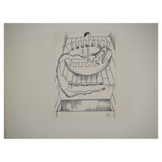 Jean-Claude Silbermann, Sneaky Signs, The Mysterious Bird, Original Ink Drawing For Sale