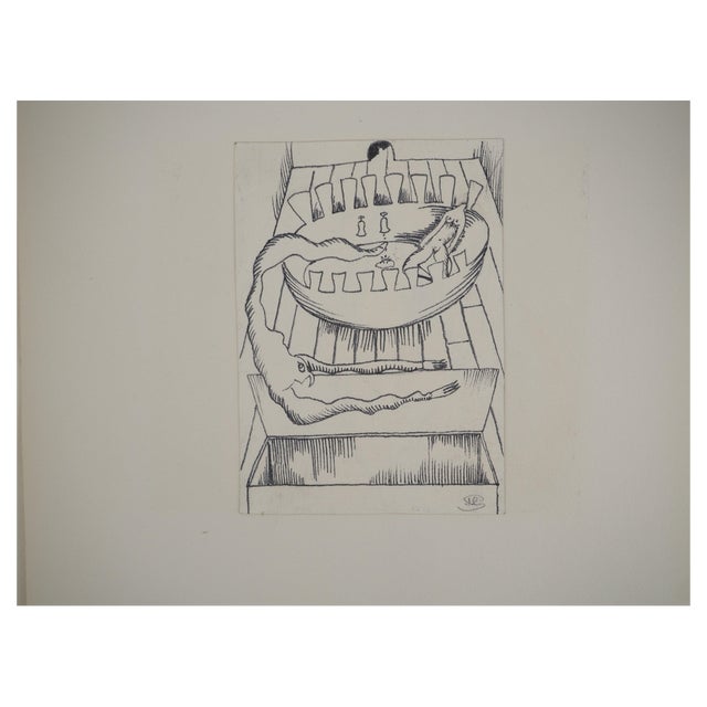 Jean-Claude Silbermann, Sneaky Signs, The Mysterious Bird, Original Ink Drawing For Sale