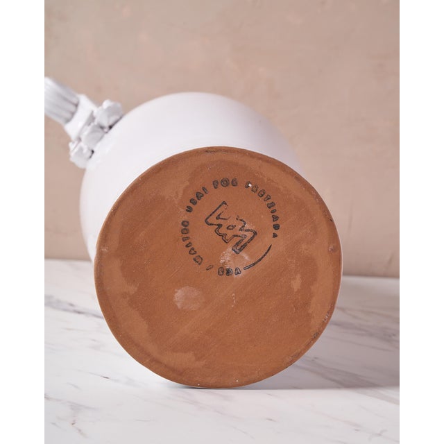 Italian Ceramic Vase "Marria" by Valentina Cameranesi & Walter Usai in White For Sale - Image 11 of 11
