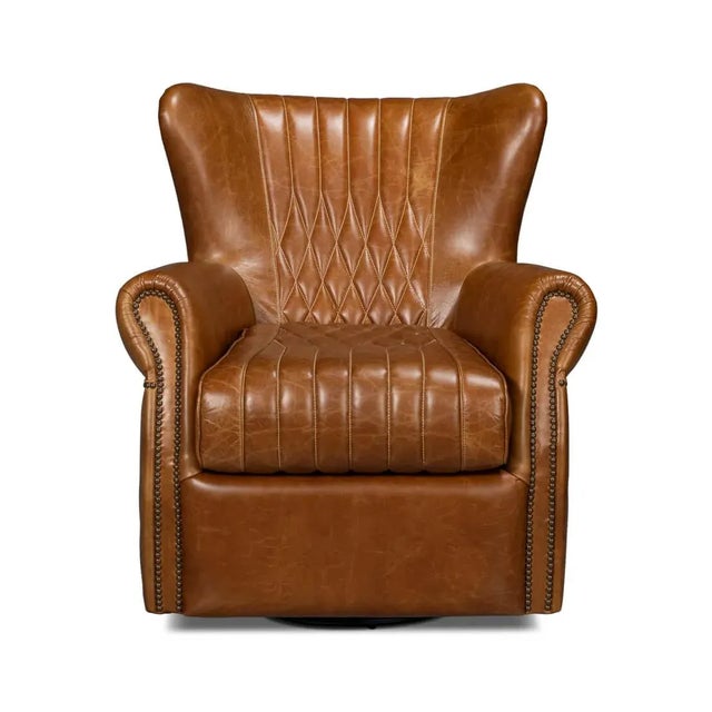 A masterpiece that encapsulates timeless charm and contemporary comfort. Crafted with high-quality Cuba Brown leather, it...