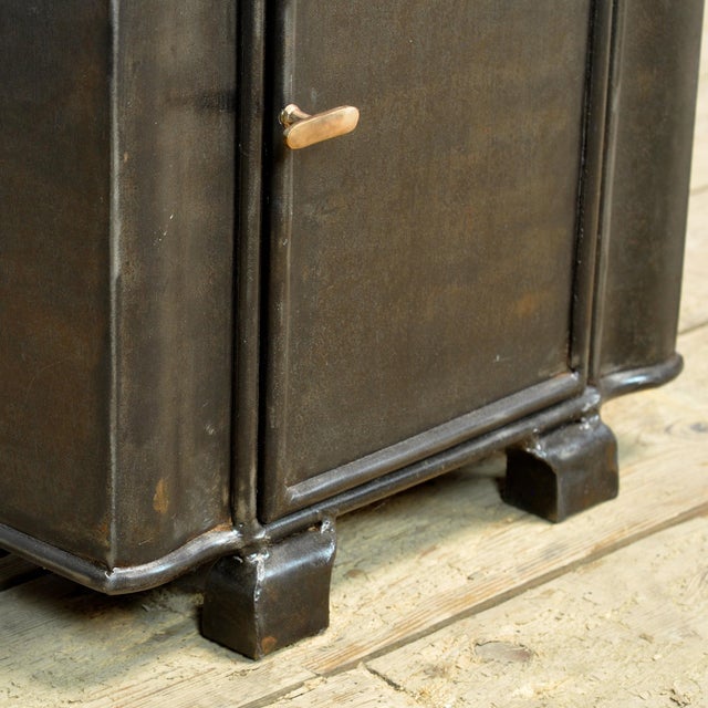 Iron Bedside Table, 1930 For Sale - Image 9 of 11