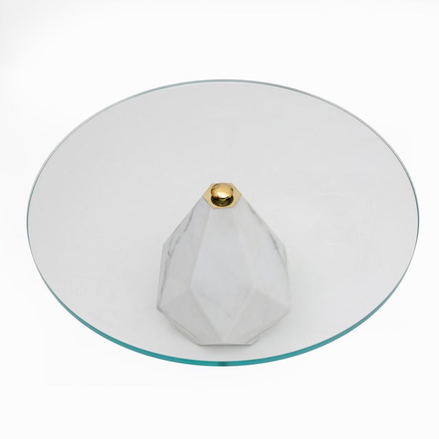 Mid-Century Modern Mid-Century Modern Italian Carrara Marble Coffee Table, 1970s For Sale - Image 3 of 8