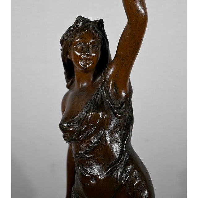 Metal L. Hott, La Femme au Rameau, Regula, Early 1900s For Sale - Image 7 of 18