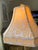 Vintage Table Lamp Gold Tone Traditional Hollywood Regency Decorative Table Lamp Vintage Lighting Floral Motif Damask Shade For Sale In Naples, FL - Image 6 of 9