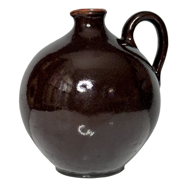 Glazed Studio Ceramic Art Jug Vase by Siegfried Gramann for Töpferhof Römhild, Germany, 1950s For Sale