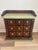 Mid-Century Modern Vintage Lion 3-Drawer Nightstand - Dark Wood, Olive Sage Green, Gold Pulls For Sale - Image 3 of 12