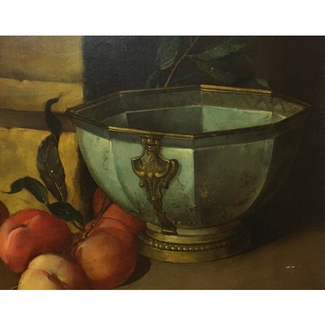 Salvatore Marinelli, Italian Still Life, Oil on Canvas, Framed For Sale - Image 3 of 6