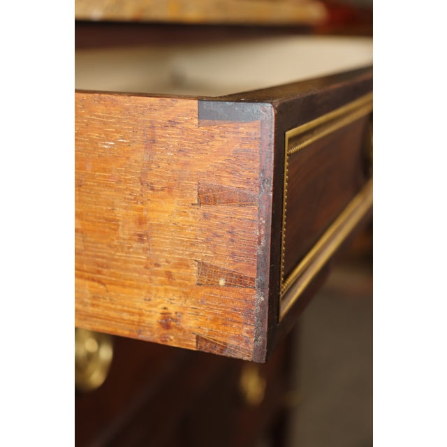 19th Century French Louis XVI Style Marble Top Commode by Maison Carlihian For Sale - Image 9 of 10