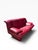 Iconic postmodern red leather 2 seat sofa with a lived in charming vintage look. These are probably Natuzzi version of the...