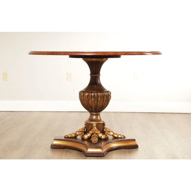 Italian Neoclassical Style Faux Painted Round Center Table For Sale - Image 4 of 13