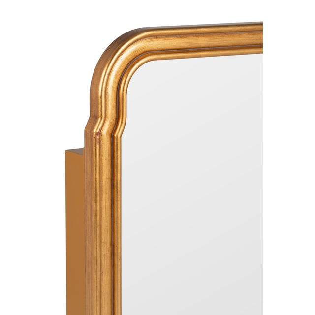 Contemporary Caitlin Wilson x Cooper Classics Arched Laurent Medicine Cabinet, Gold For Sale - Image 3 of 6