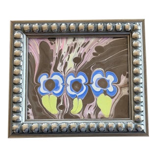 2025 Morgan Elvington Walker by Melvin G Original Fiori Painting From Her Sold Out Collection, Framed For Sale