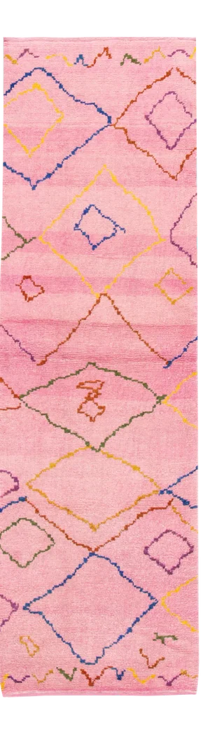 21st Century Modern Moroccan Style Wool Runner