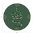 Traditional Thistle And Snake Evergreen Vegan Leather Round Pebble Placemat, Set of 4 For Sale - Image 3 of 5