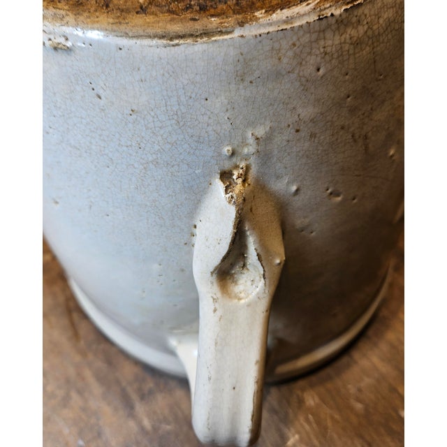 French "Confit" Crock With Handle For Sale - Image 10 of 12