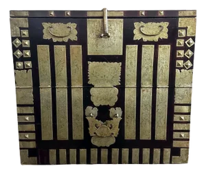 Antique Korean Bandaji Chest Pyongyang Province Joseon Dynasty
