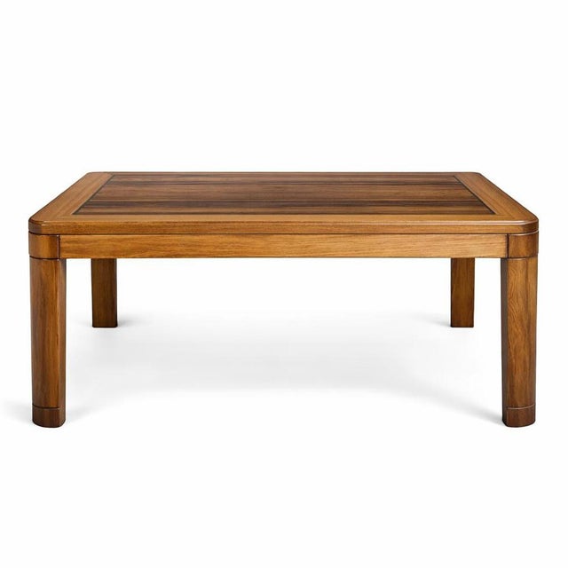 A striking mid-century square coffee table by Ulferts of Sweden, beautifully crafted with a stunning rosewood veneered top...