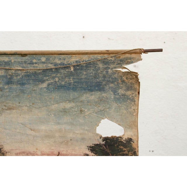 Folk Art Antique Vessantara Thai Scroll Painting For Sale - Image 3 of 11