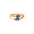 Bronze Sapphire Teardrop Glow Gold Adjustable Ring, Size 8 For Sale - Image 8 of 9