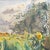 Textile 'Sunflower Field in Summer' by Ole Kielberg, 1956, Danish Impressionist Oil Landscape, Paris, Benezit For Sale - Image 7 of 11