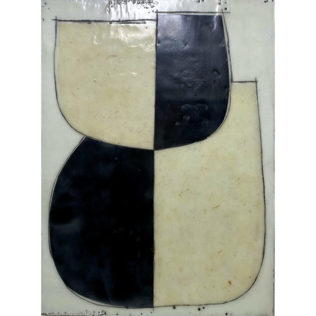 Encaustic Collage Installation by Gina Cochran - "Well, Yeah!" - 9 Panels For Sale - Image 9 of 11