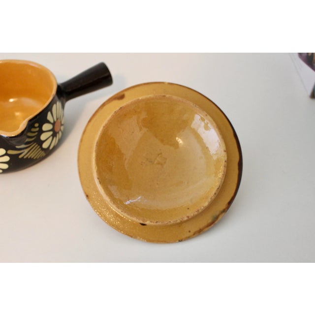 Vintage Stoneware Cheese Fondue Cassoulet For Sale In San Diego - Image 6 of 9