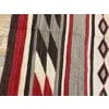 Early 20th Century 1930s Gray Field Stripe Antique American Navajo Chinle Style Rug 4'x 5' 5" Flatweave Wool Carpet For Sale - Image 5 of 5