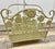 Shabby Chic Vintage Late 20th Century Wrought Iron Floral Magazine Rack With Daisy & Leaf Metalwork- Cottage Shabby Chic Décor For Sale - Image 3 of 12
