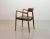 1960s Danish Solid Teak & Black Leather 57 Desk Chair by Niels Otto Moller for J.L. Møllers, 1960s For Sale - Image 5 of 18