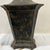 1940s Pagoda Metal Earthy Color Faux Painted Lamp For Sale - Image 9 of 10